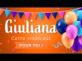 Joyeux anniversaire giuliana 