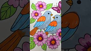🐦🦜🌸🌸 #coloringpages #coloringadventure #art