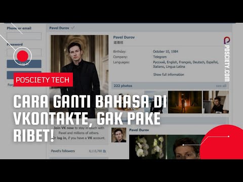 Video: Cara Menukar Bahasa Vkontakte