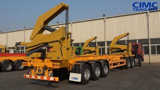 CIMC 3 Axle 40Ft Side Loader Container Trailer For Sale In Papua New Guinea