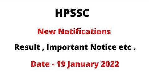HPSSC New Notifications (19 Jan 2022)