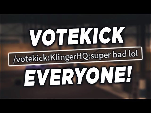 Votekicking Is Atrocious, and How To Fix It. : r/PhantomForces