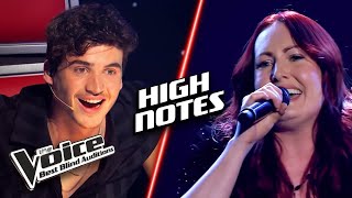 The HIGHEST notes of them ALL | The Voice Best Blind Auditions