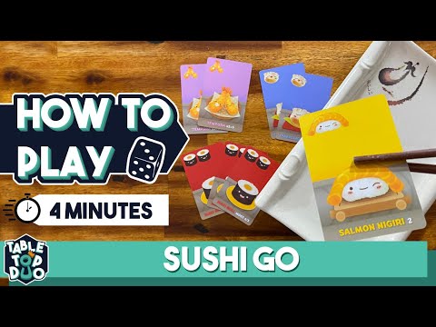 How to Play Sushi Go in 4 minutes (Family Card Game Gamewright Games)