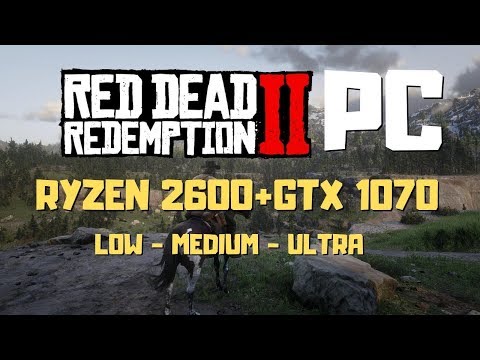 Red Dead Redemption 2 PC GTX 1080 + Ryzen 2600 - Low - Medium.