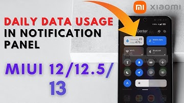 Show Daily Data Usage in Notification Bar/Control Center on MIUI 12.5📲| Xiaomi, Redmi, Poco Devices🔥