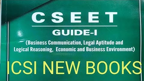 ICSI BOOKS FOR CSEET