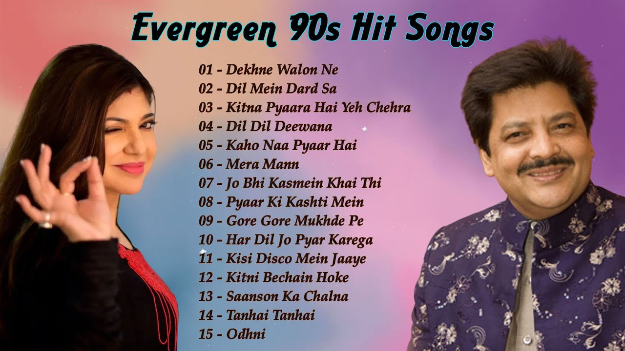 Best Of Alka Yagnik And Udit Narayan Songs  Evergreen 90s Songs