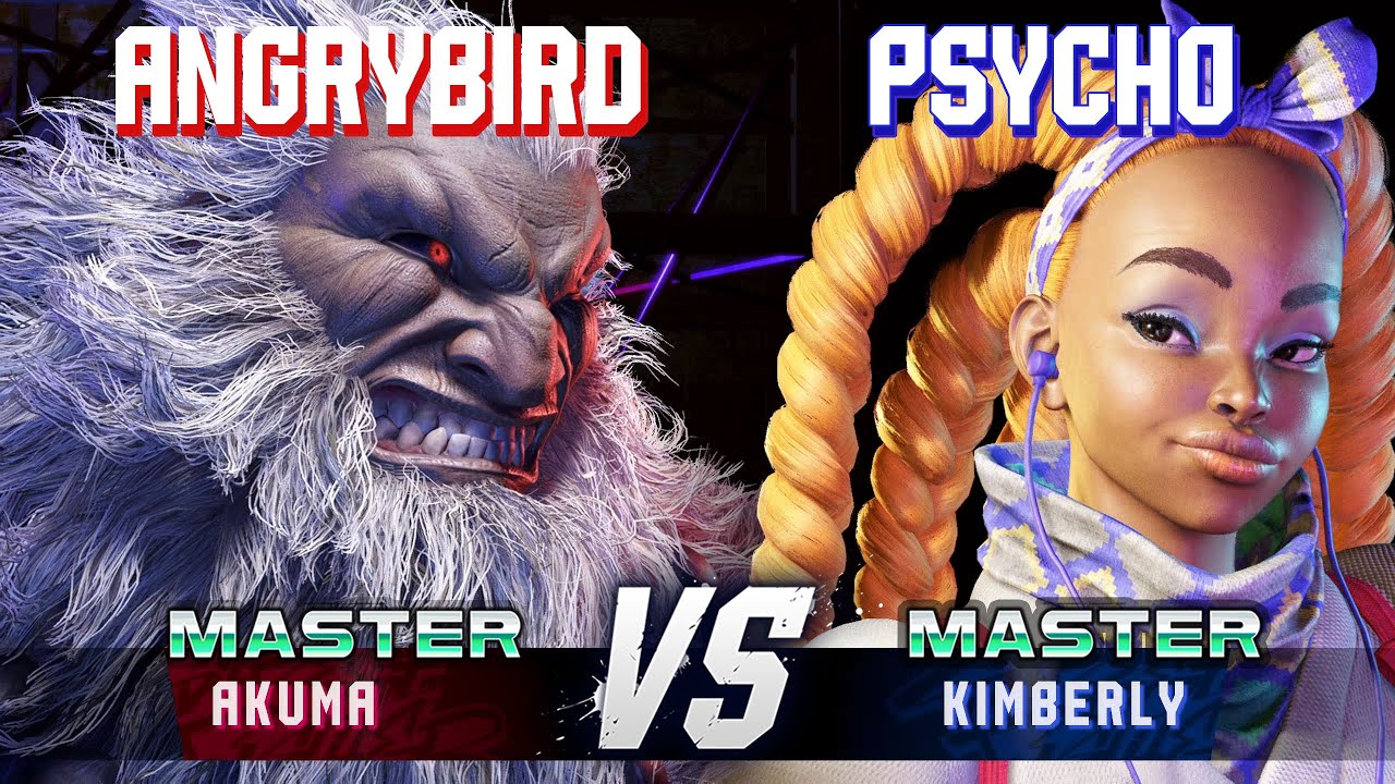 SF6 ▰ ANGRYBIRD (Akuma) vs PSYCHO (Kimberly) ▰ High Level Gameplay