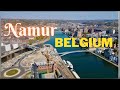 Namur 4k drone shot/Belgium