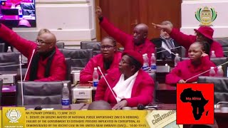 DRAMA In Parliament - EFF vs &quot;Dictatorial&quot; House Chair  During Debate on Youth Day