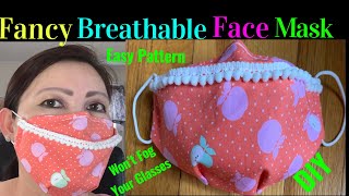 ( # 112) How To Hand Sew  Fabric Face Mask At Home -  Fabric Face Mask Easy Pattern Sewing Tutorial