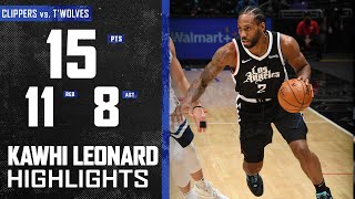 Kawhi Leonard Returns and Posts Near Triple-double vs. Minnesota Timberwolves | LA Clippers