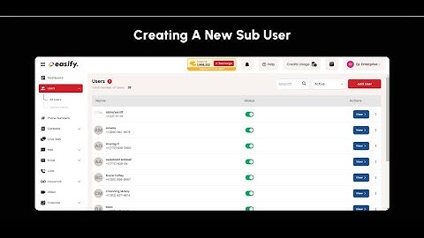 How to add sub users in easify marketing? #smsmarketing
