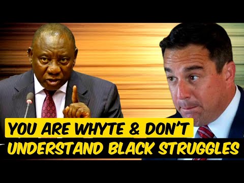 SHUT UP YOU DON'T UNDERSTAND THE STRUGGLES OF BLACK PEOPLE, CYRIL RAMAPHOSA SHUTS DOWN RAC!ST MAN.