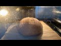 Oven spring time lapse 60% whole wheat sourdough