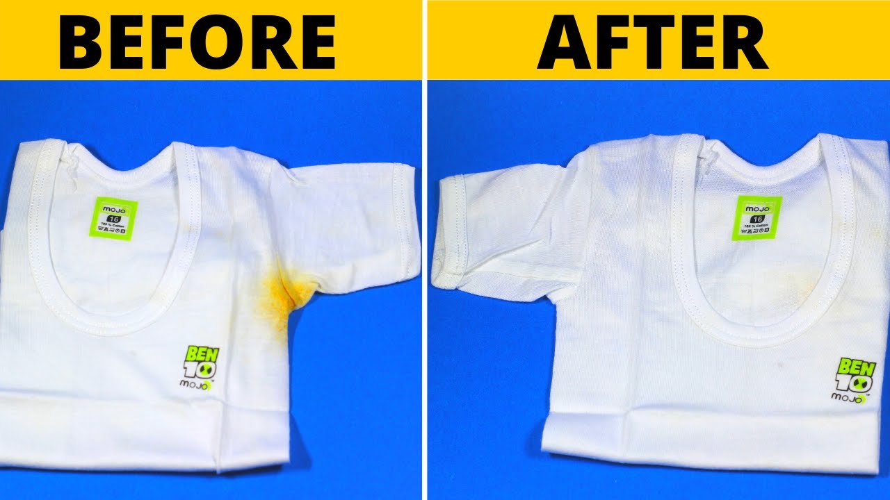 Easy Way to Remove Armpit Stains from White Shirts with Baking Soda