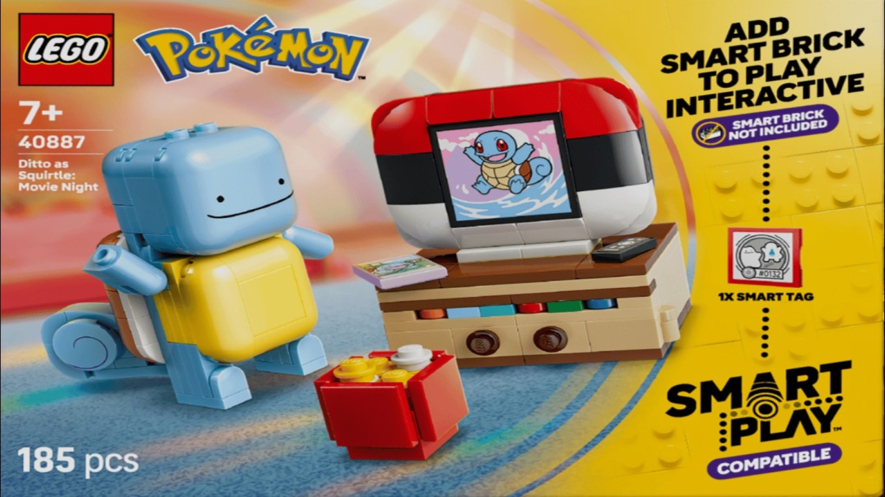 Ditto as Squirtle: Movie Night LEGO instructions