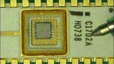 Vintage First EPROM Erasable Programmable Read Only Memory 1702