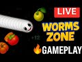 Wormzone gameplay👻 #snakegame #wormszone #memes #live