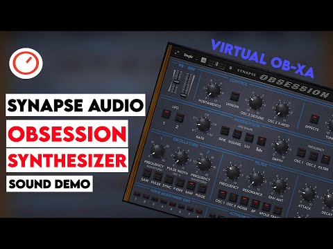 Synapse Audio Obsession Synthesizer Sound Demo - Oberheim OB-Xa Emulation