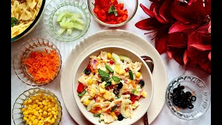 Hawaiian Pasta Salad | Cold Pasta Salad | Pasta Salad Recipe | Pineapple Salad | Quick Pasta Salad |