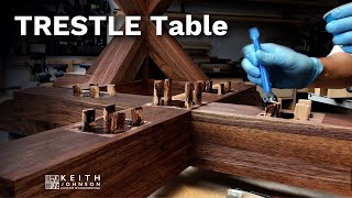 Indestructible walnut dining table.