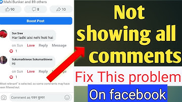 Facebook post all comment not showing fix this problem Easily
