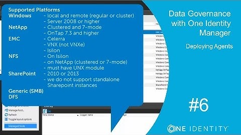 One Identity Manager | Data Governance with 1IM #6 | Deploying Agents
