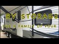 RV Storage Ideas - Camper, Family of Four
