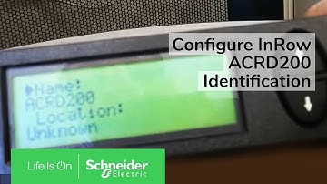Configuring InRow ACRD200 System Identification & Location | Schneider Electric Support