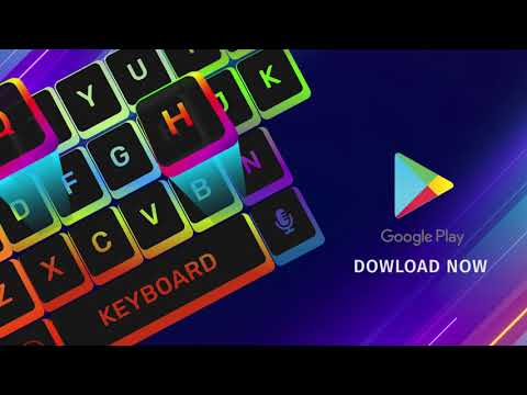 Keyboard LED Neon: Emoji, Font