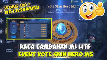 Data Open Event Vote Skin Hero M5 Patch M4  || File Tambahan Ml Lite Terbaru.