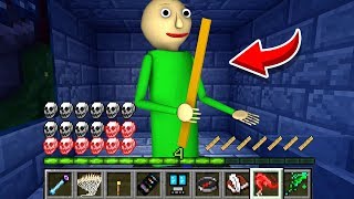 How to play BALDI in Minecraft! Real life family BALDI! Battle NOOB VS PRO Animation