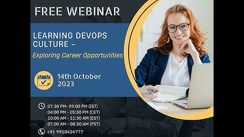 FREE Webinar - Learning DevOps Culture - Exploring Career Opportunity