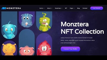 Monztera - NFT Portfolio Elementor Template Kit | WordPress Themes FREE Download #wordpress