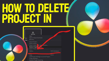 How To Delete Project In Davinci Resolve 18 - Tutorial For Beginners