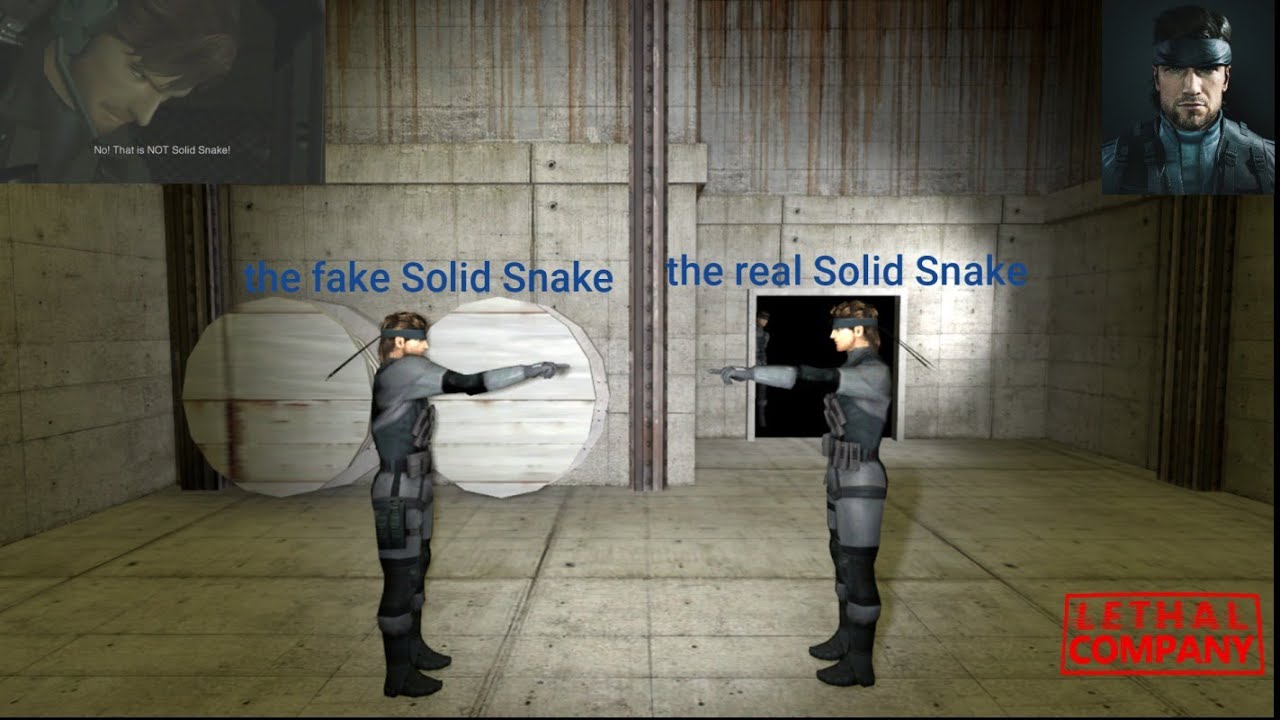 No! that is NOT Solid Snake - Lethal Company