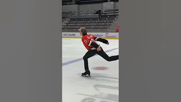 Ilia Malinin With QuadGod Jersey From Anaheim Ducks Hockey Club 