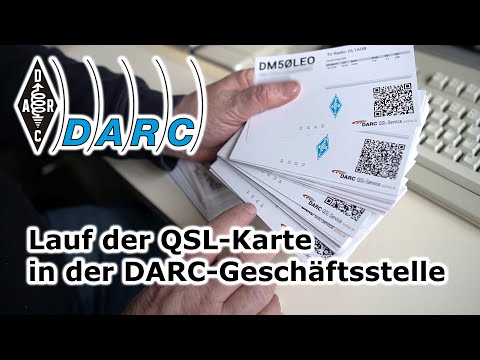 Lauf der QSL-Karte im QSL-Büro in der DARC-Geschäftsstelle