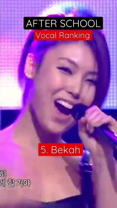 AFTER SCHOOL Vocal Ranking (2022) All 11 K-pop Members (애프터스쿨)