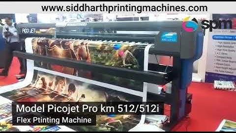 Picojet pro konica 512 / konica512i. Flex printing machine. Solvent printer. Spm. Siddhath. Macart