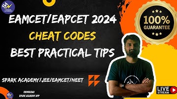 Crack EAMCET/EAPCET 2024 with best cheat codes| Cheat Codes for EAMCET in Telugu|Hindi|English