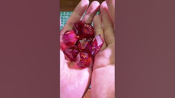 9 Polyhedral Set of D&D Dice Inferno Core #dice #ttrpg #dnd #diceset #dnddice