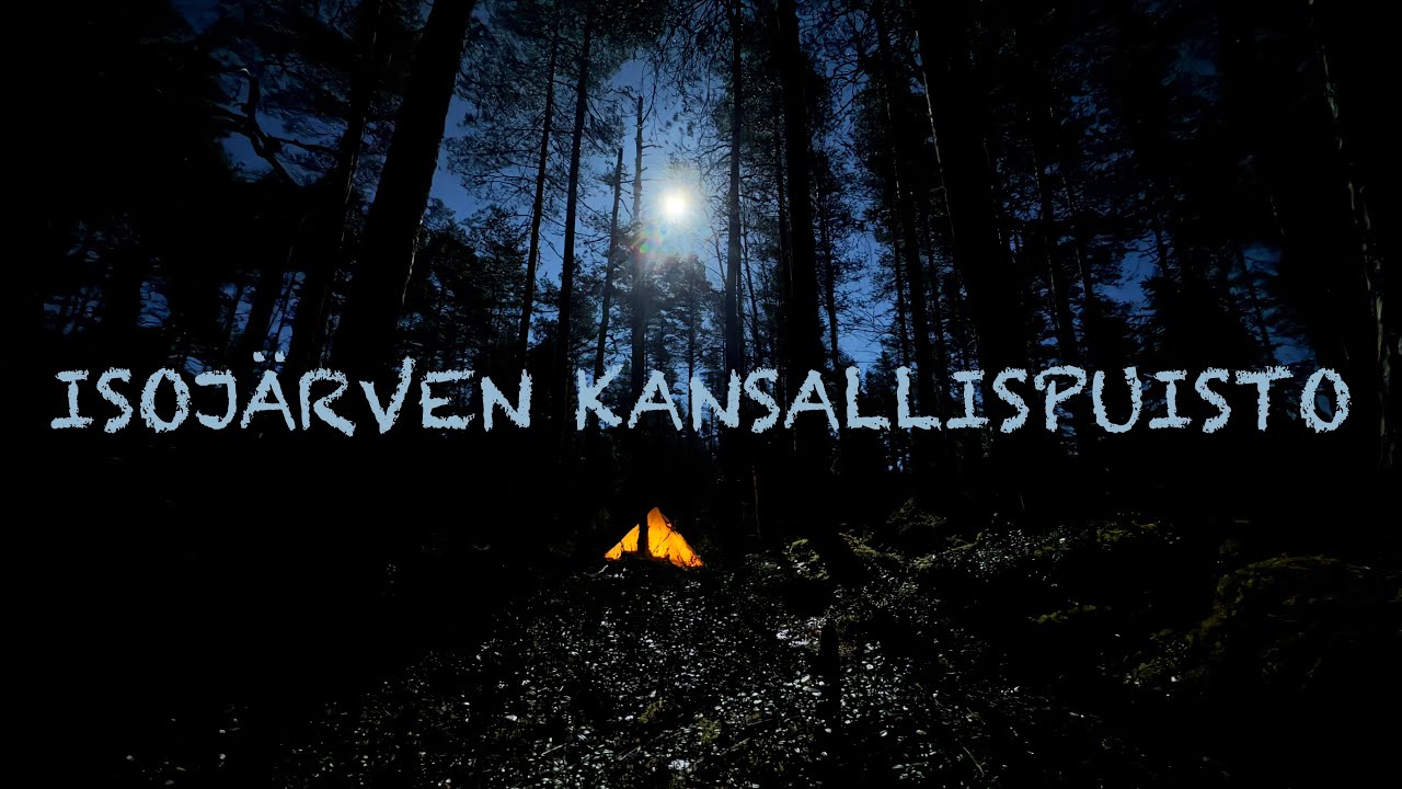 Isojärven Kansallispuisto| Kamiina, tiipiiteltta. Kahden yön vaellus, lumen tulo yllätti yöllä.
