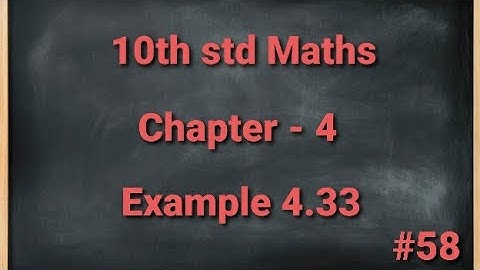 TN 10th std Mathematics Chapter 4 Geometry Example 4.33