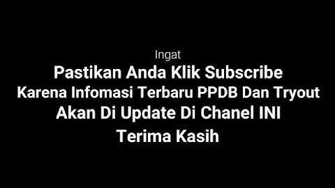 Tutorial TryOut SD/MI MTsN 2 Kota Kediri 2020