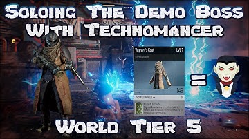Outriders Demo Boss - Technomancer Solo - World Tier 5