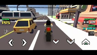 Crazy Race in the City | Blocky moto Racing screenshot 3