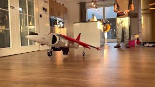 First Vertical Hops | RC Harrier Vtol Model | 1\/7th scale #short video